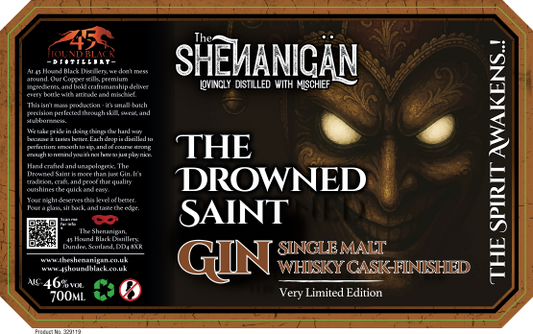 Shenanigan The Drowned Saint Gin - Single Malt Whisky Cask Finished